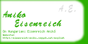 aniko eisenreich business card