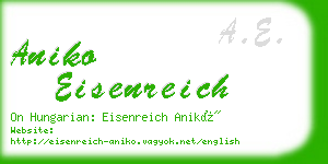 aniko eisenreich business card